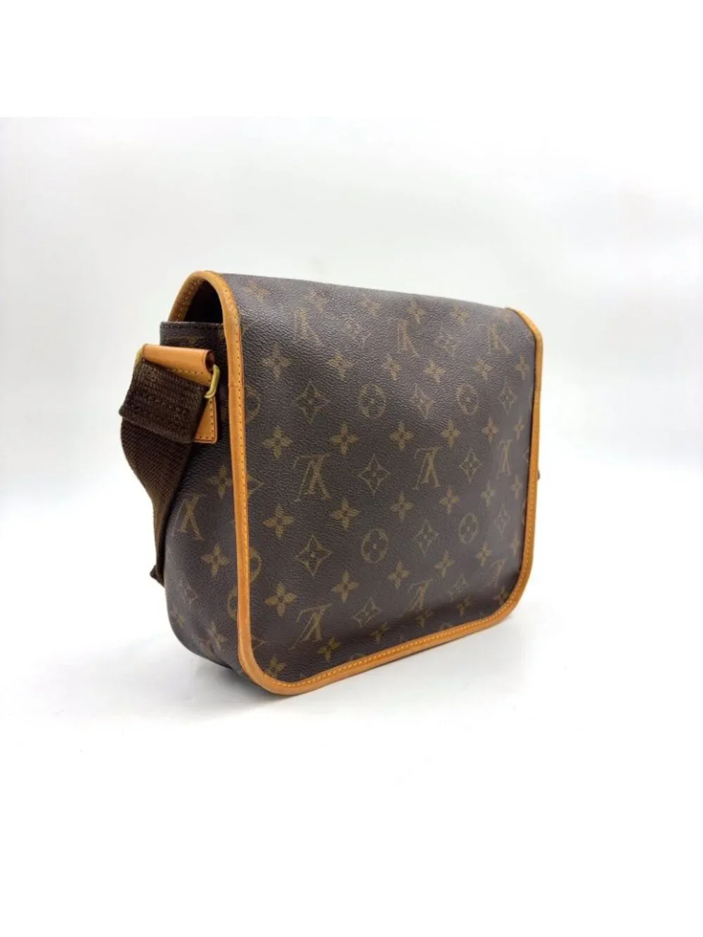 Louis Vuitton Bus PM Monogram Macassar Brown Shoulder Bag Gold